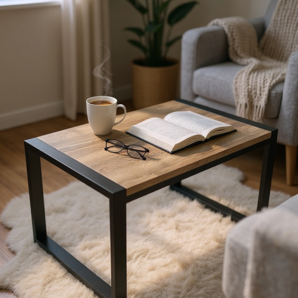 Купить стол журнальный в стиле лофт Дип Пёрпл в Минске