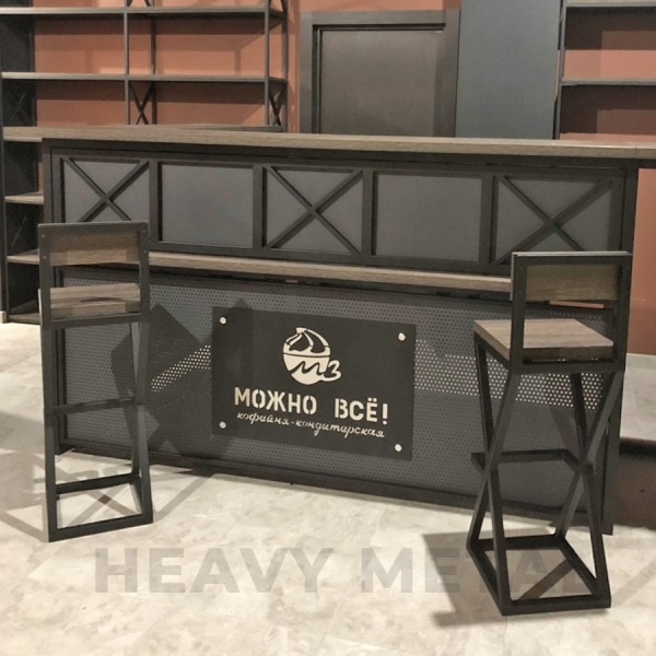 Купить барный стул в стиле лофт "Кобейн Хард" в Минске.