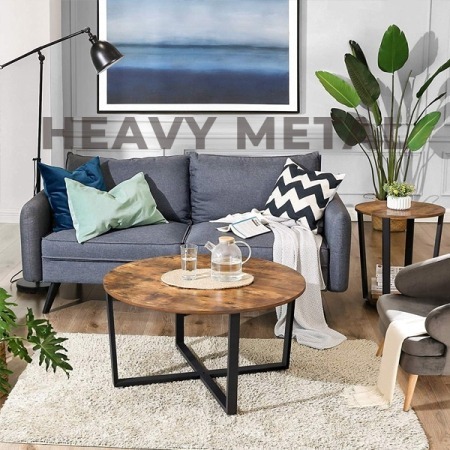 Купить круглый журнальный стол в стиле лофт