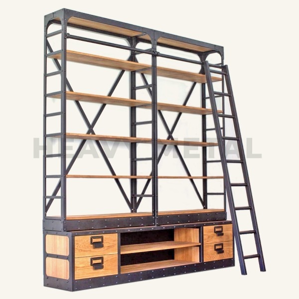 Купить эксклюзивный стеллаж в стиле лофт Брутто в Минске.