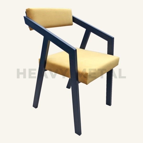 Купить стул в стиле лофт "Грол" мягкое сидение и спинка