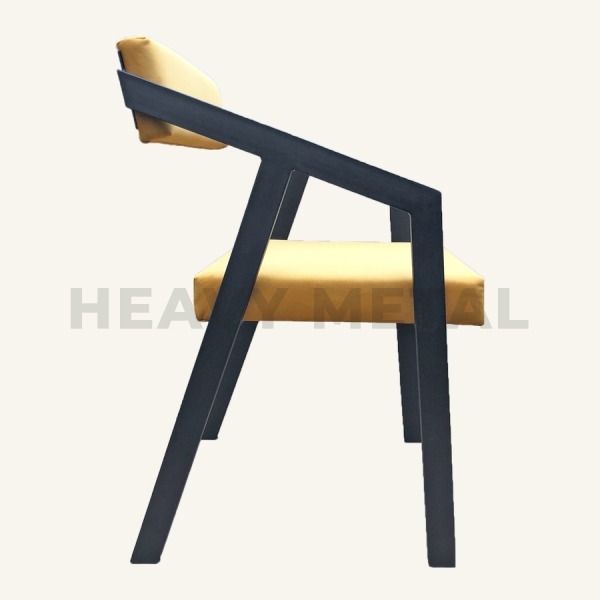 Купить стул в стиле лофт "Грол" мягкое сидение и спинка