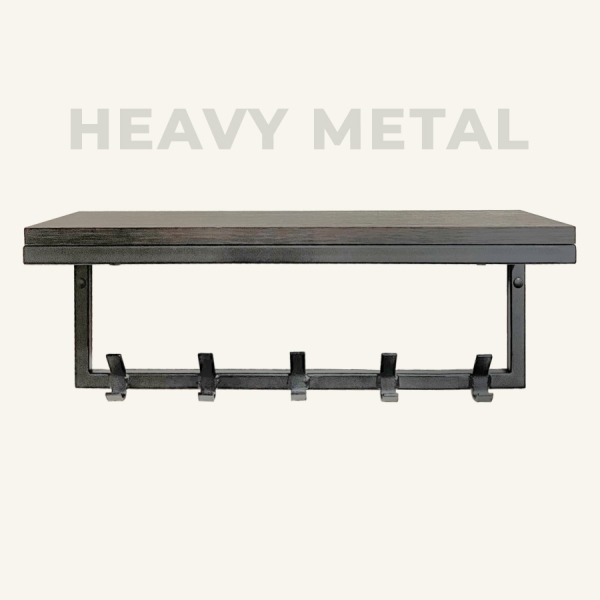 Купить полку настенную Клатч с крючками в Минске