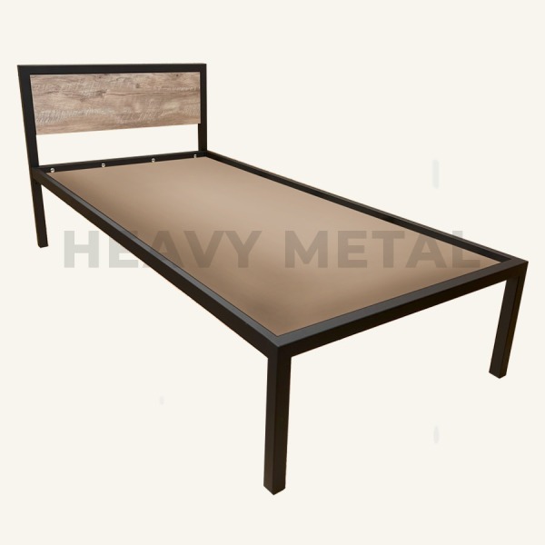 Купить кровать из металла в стиле лофт односпальную.