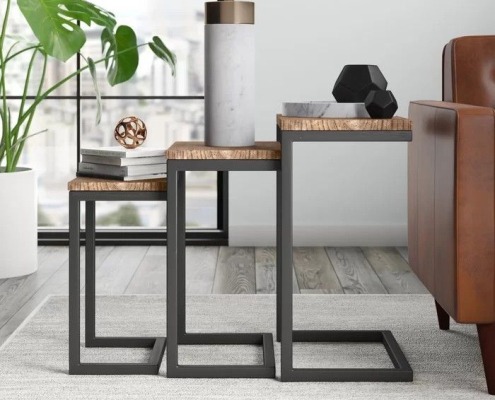 Купить прикроватный столик лофт в Минске. Доставка по РБ