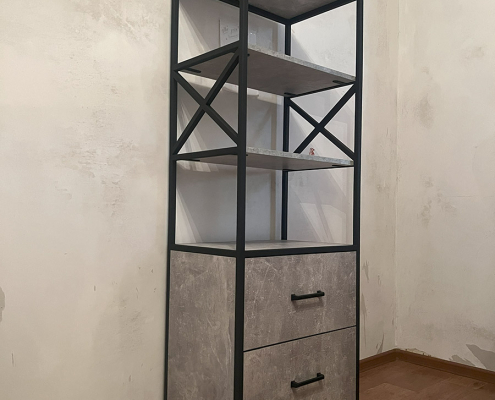 Стеллаж в стиле лофт купить в Минске. Изготовление на заказ