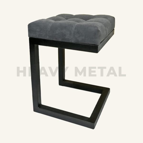 Купить табурет в стиле лофт Дэвис с мягким сидением