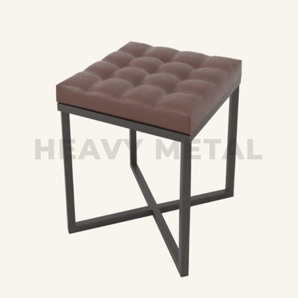 Купить табурет в стиле лофт Сайкс с мягким сидением
