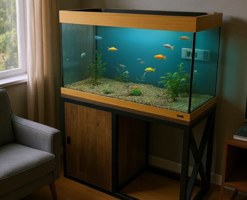 Купить тумбу под аквариум в стиле лофт Оушен в Минске.