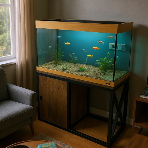 Купить тумбу под аквариум в стиле лофт Оушен в Минске.